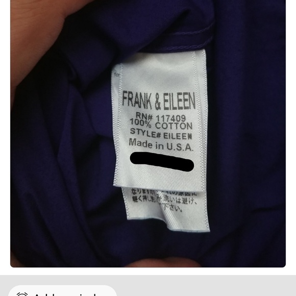 NWOT Frank & Eileen Women Eileen Button Down Shirt - Picture 8 of 8